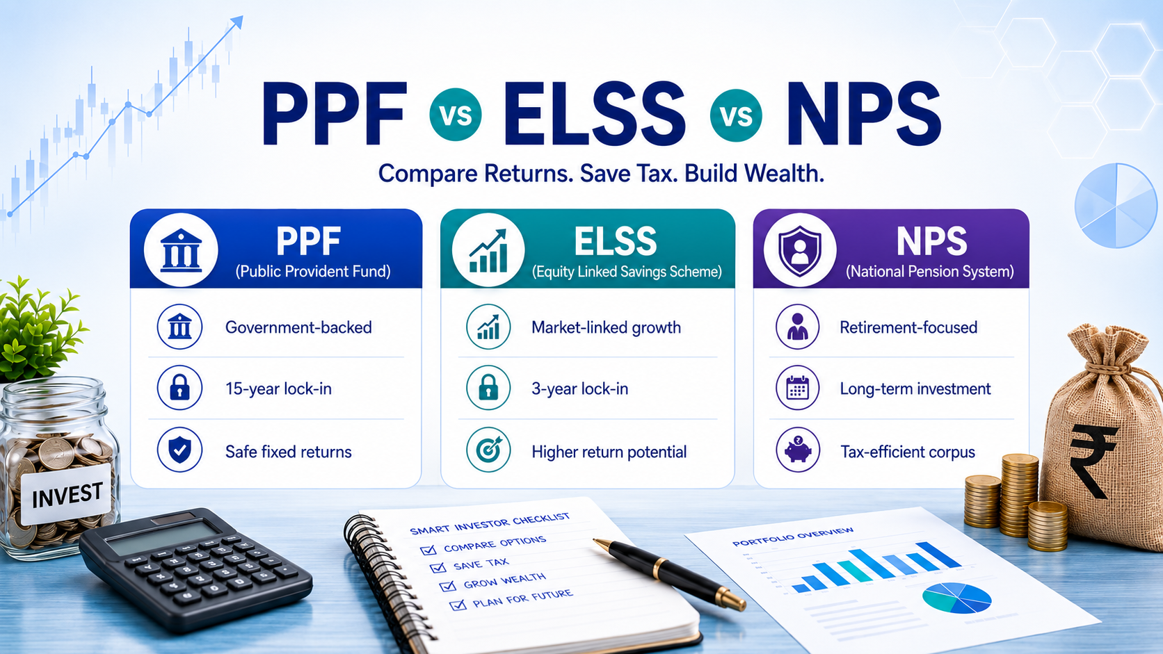 PPF vs ELSS vs NPS