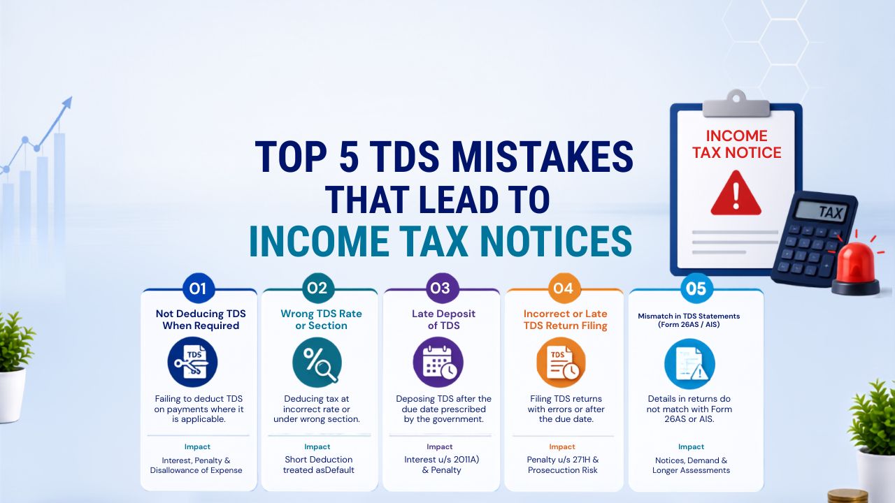 TDS Mistakes Income Tax Notice