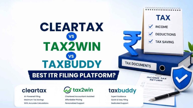 ClearTax vs Tax2Win vs TaxBuddy